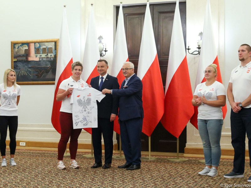 Andrzej Duda ugościł medalistów berlińskich mistrzostw Europy