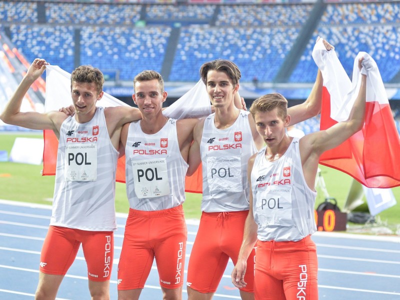 VI dzień Uniwersjady: sztafeta 4x400 m z brązowym medalem