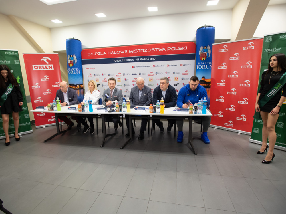 Konferencja prasowa przed 64. PZLA Halowymi Mistrzostwami Polski