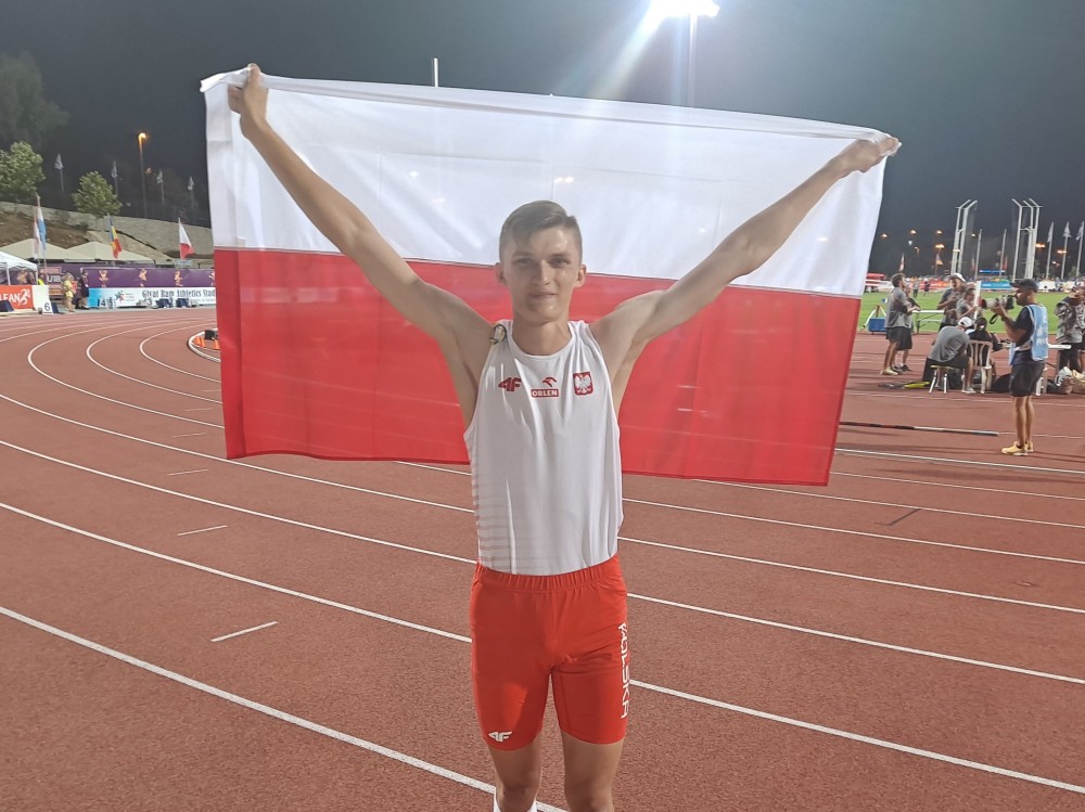Michał Gawenda mistrzem Europy U18 w skoku o tyczce. Dwa brązy sprinterów