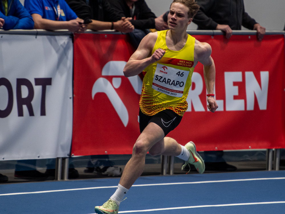 Rzeszów: rekord Polski U18 na 300 metrów Jakuba Szarapo