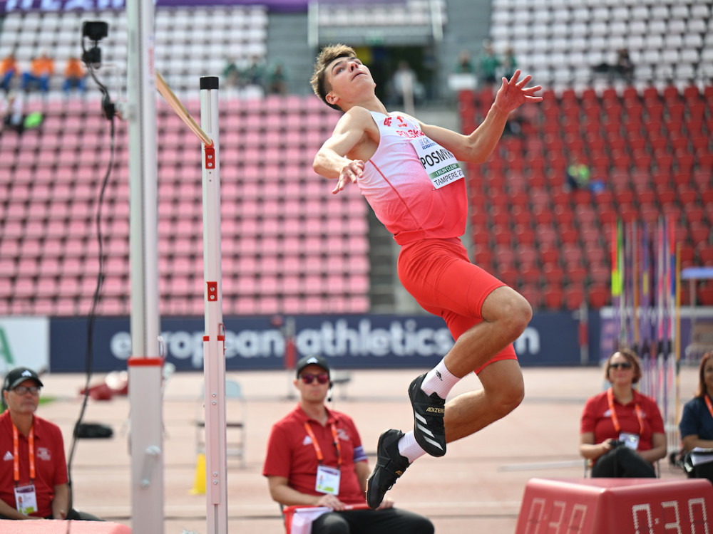 ME U20 w Tampere: Mateusz Posmyk szósty w finale skoku wzwyż