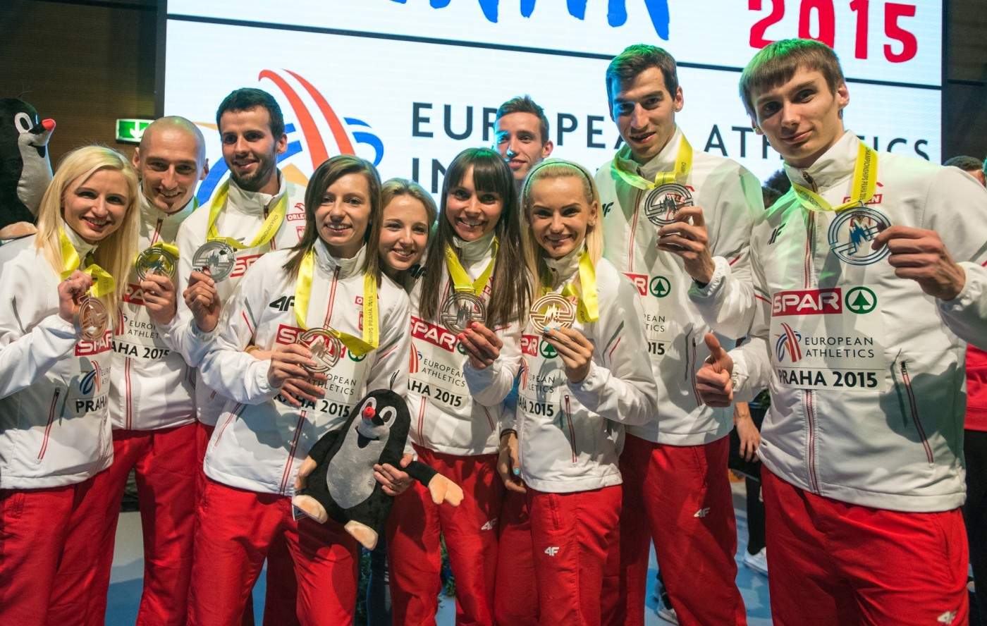 Halowe Mistrzostwa Europy Praga 2015 - dekoracje sztafet obrazek 4